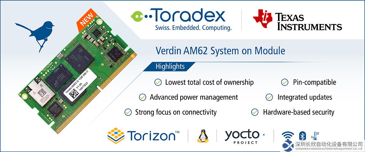 Verdin AM62 System on Module - Highlights